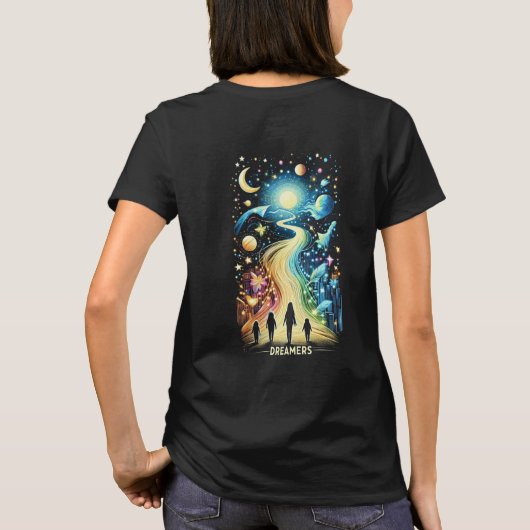 Dreamers lichtpaden t-shirt (Achterkant)