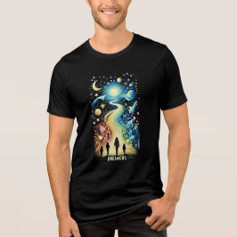 Dreamers lichtpaden Tri-Blend shirt