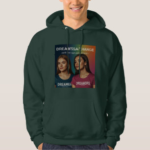 Dreamers Spark Change - Meerkleurig Inspirerend Hoodie