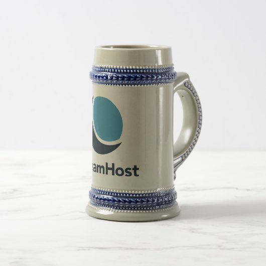 DreamHost Logo Stein Bierpul (Voorkant rechts)