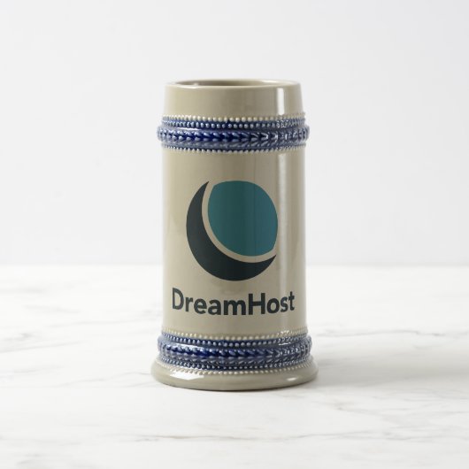 DreamHost Logo Stein Bierpul (Center)