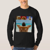 Dreaming about sleeping on the beach with beer ham t-shirt (Voorkant)
