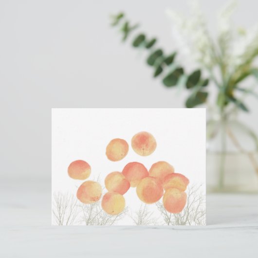 Dreaming abrikozen in de winter briefkaart (Staand voorkant)