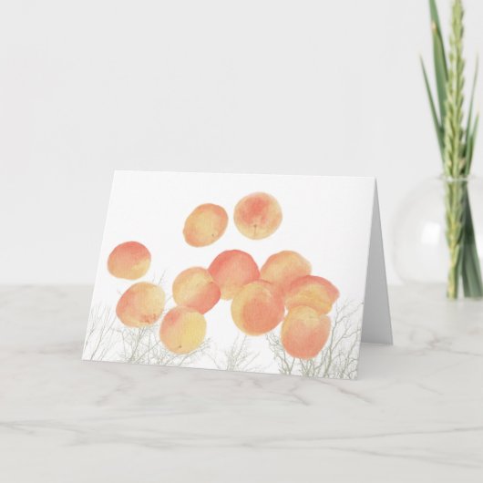 Dreaming abrikozen in de winter kaart (Voorkant)