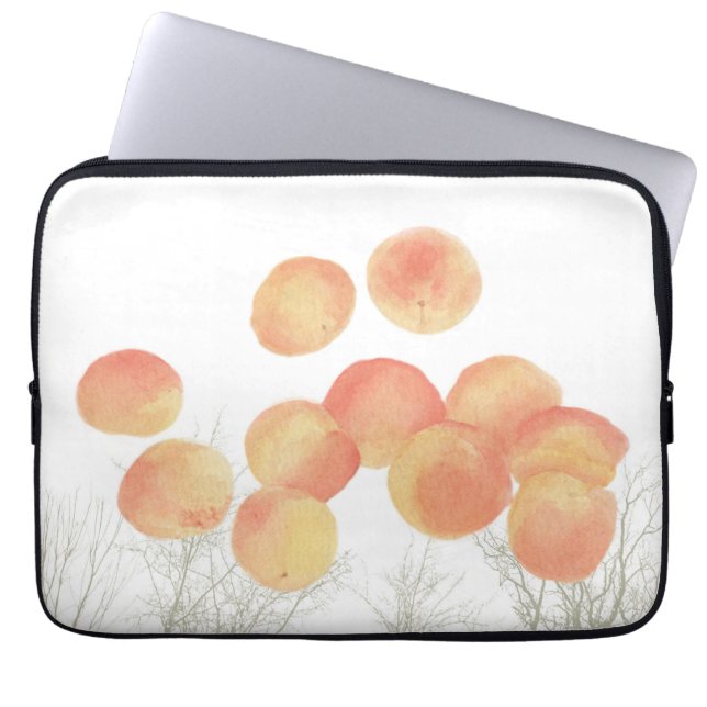 Dreaming abrikozen in de winter laptop sleeve (Voorkant)
