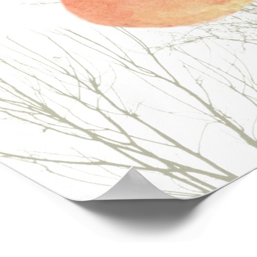 Dreaming abrikozen in de winter poster (Hoek)