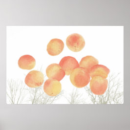 Dreaming abrikozen in de winter poster