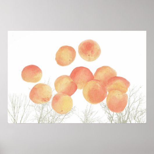 Dreaming abrikozen in de winter poster (Voorkant)