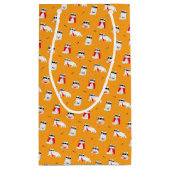 Dreaming avontuurlijk kat op vis klein cadeauzakje (Achterkant)