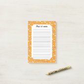 Dreaming avontuurlijk kat op vis post-it® notes (Op bureau)