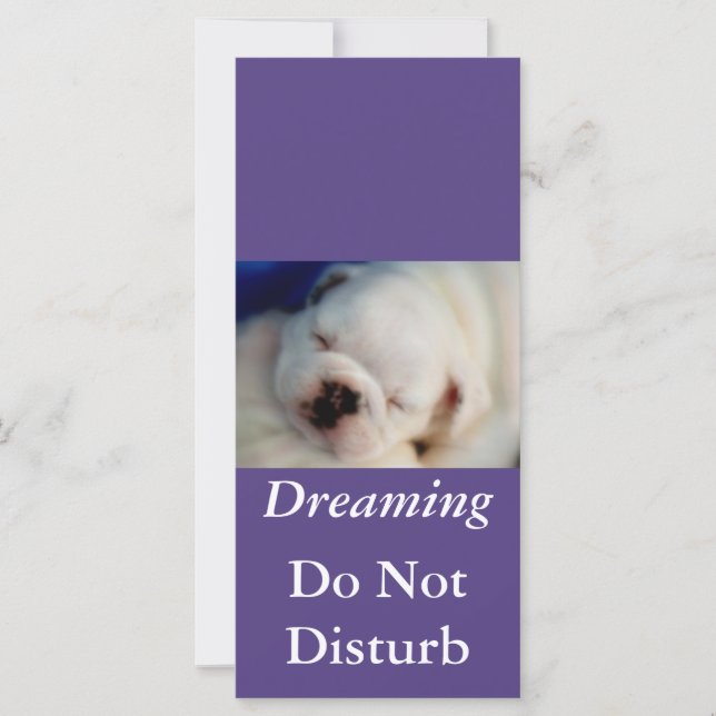Dreaming Bulldog stoort niet (Voorkant)