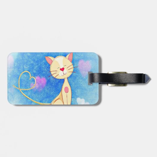 Dreaming Cat Bagagelabel (Achterkant horizontaal)