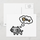 Dreaming Cat Briefkaart (Voorkant / Achterkant)