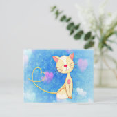 Dreaming Cat Briefkaart (Staand voorkant)