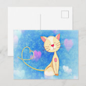 Dreaming Cat Briefkaart (Voorkant / Achterkant)