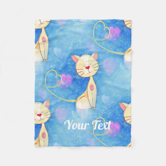 Dreaming Cat Fleece Deken (Voorkant)