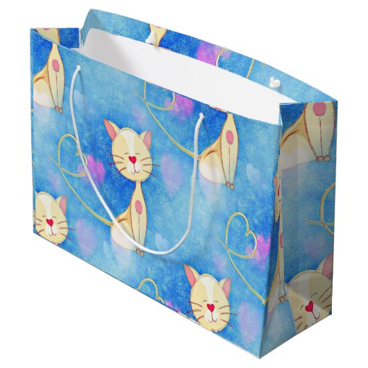 Dreaming Cat Groot Cadeauzakje (Achterkant Gekanteld)