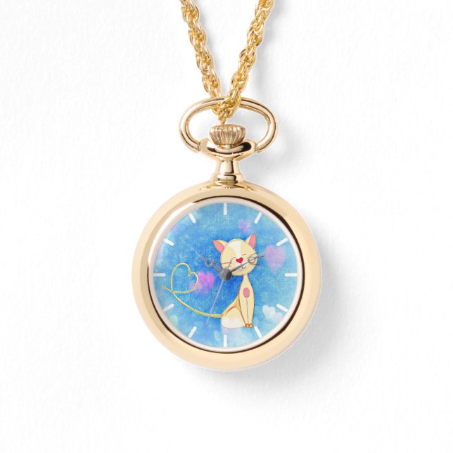 Dreaming Cat Horloge (Voorkant)