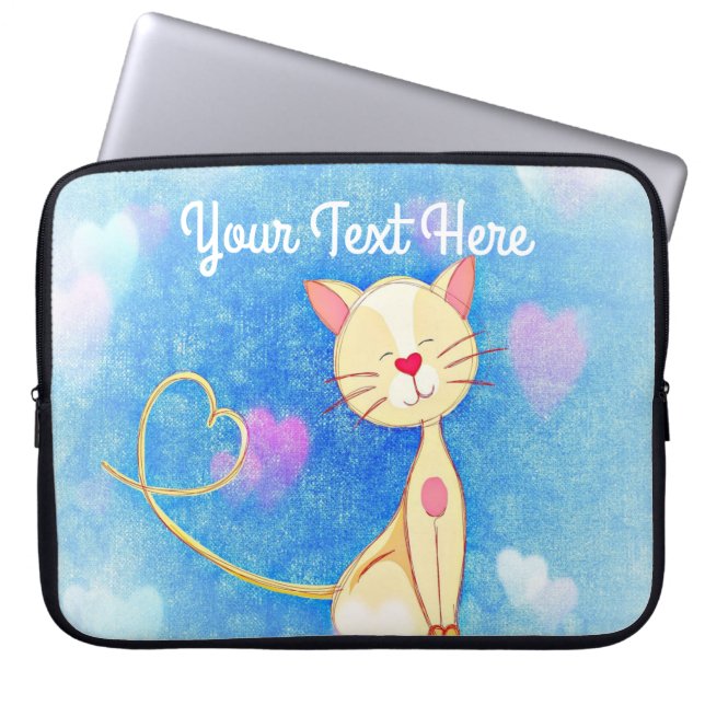 Dreaming Cat Laptop Sleeve (Voorkant)