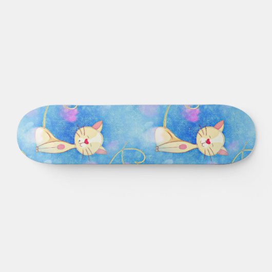 Dreaming Cat Persoonlijk Skateboard (Horizontaal)