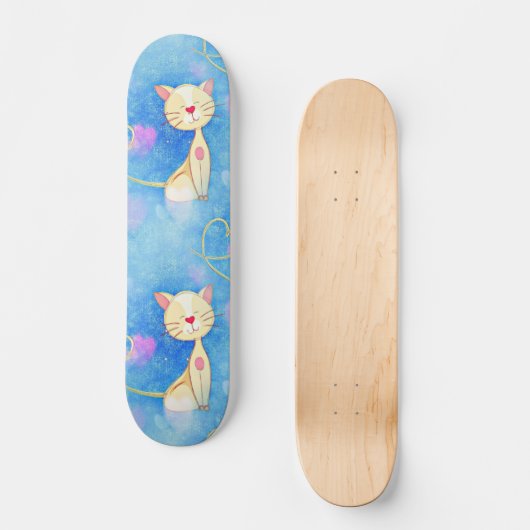 Dreaming Cat Persoonlijk Skateboard (Voorkant)