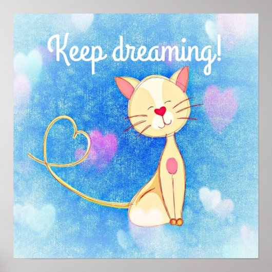 Dreaming Cat Poster (Voorkant)