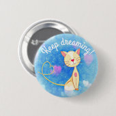 Dreaming Cat Ronde Button 5,7 Cm (Voorkant /achterkant)