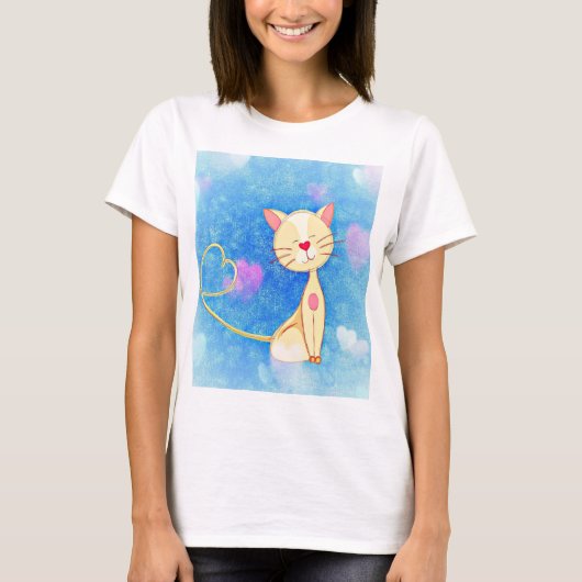 Dreaming Cat T-shirt (Voorkant)