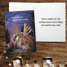 Dreaming chocolade Lab met foto van Antlers