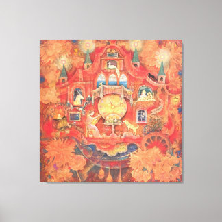 Dreaming Clock: The Automaton of Memories Canvas Afdruk