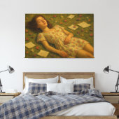 Dreaming, creating and believing canvas afdruk (Insitu (Slaapkamer))