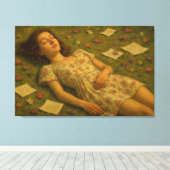 Dreaming, creating and believing canvas afdruk (Insitu (Houten vloer))