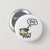 Dreaming Dog Ronde Button 5,7 Cm (Voorkant /achterkant)