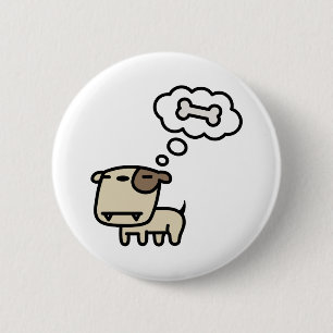 Dreaming Dog Ronde Button 5,7 Cm