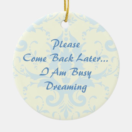 Dreaming door Hanger Keramisch Ornament (Voorkant)