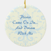 Dreaming door Hanger Keramisch Ornament (Achterkant)