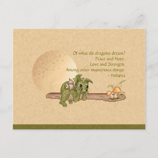Dreaming dragon briefkaart (Voorkant)