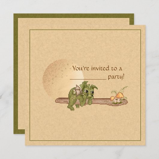 Dreaming dragon kaart (Voorkant / Achterkant)