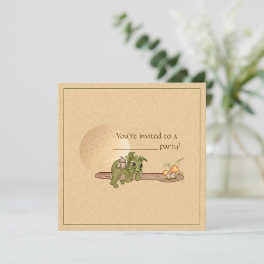 Dreaming dragon kaart (Staand voorkant)