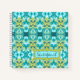 Dreaming Egypt Blauwgroen Gold Pattern Notitieboek