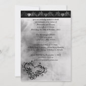 Dreaming Hearts Gothic Wedding Invitation Kaart (Voorkant)
