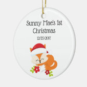 Dreaming Holiday Fox Ornament (Links)