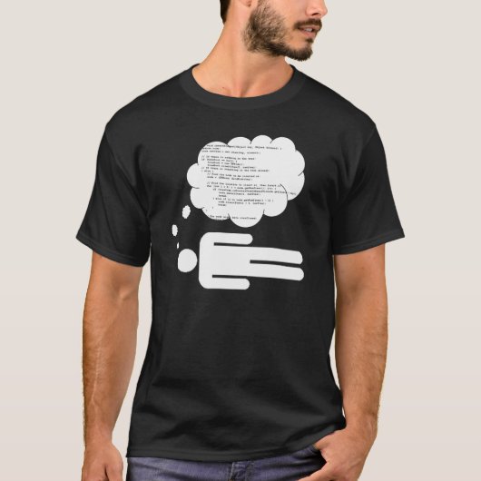 Dreaming in code t-shirt (Voorkant)