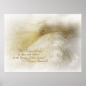 Dreaming in het wit poster (Voorkant)