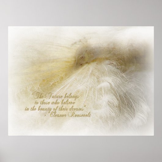 Dreaming in het wit poster (Voorkant)