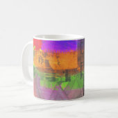 "Dreaming in the Millions" abstract art coffee mug Koffiemok (Voorkant links)