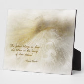 Dreaming in White Plaque Fotoplaat (Zijkant)