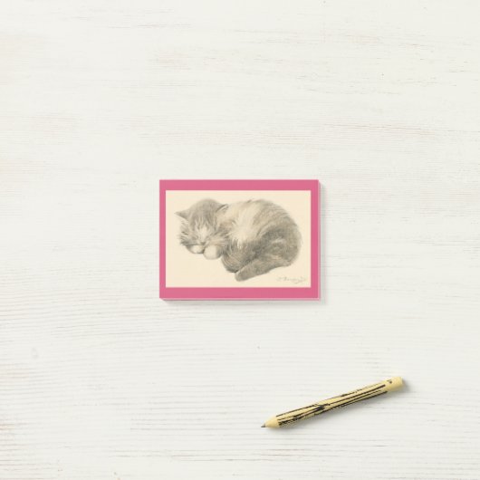 Dreaming Kat Post-it® Notes (Op bureau)