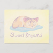 Dreaming Kitten Briefkaart (Voorkant)