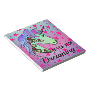 Dreaming Motivation Unicorn Happy Calm Notitieblok